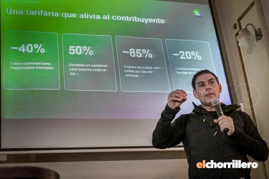El intendente Gastón Hissa anunció una fuerte baja de las tasas y servicios.