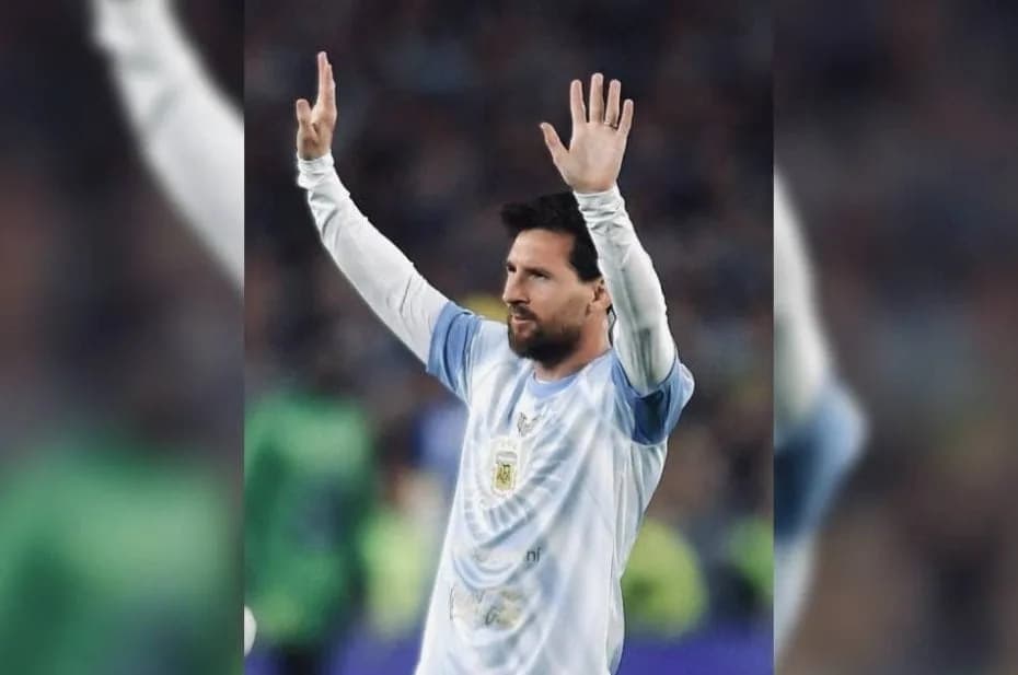 Lionel Messi en el Monumental.