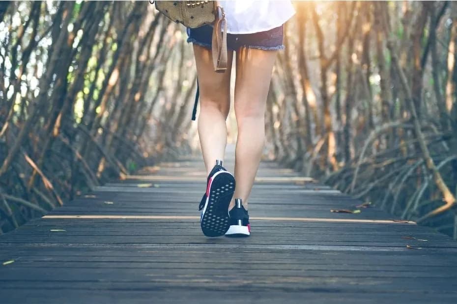 Los beneficios de caminar.