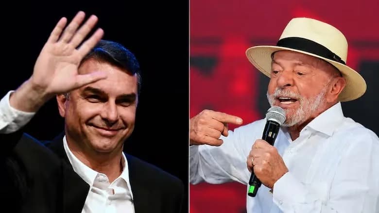 Flávio Bolsonaro y Lula se enfrentarán en el balotaje.